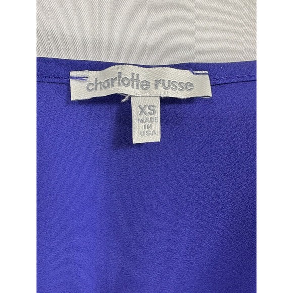 Charlotte Russe Romper Women’s Size XS Blue Jumper Bell Lace Long Sleeve Shorts - Picture 5 of 8